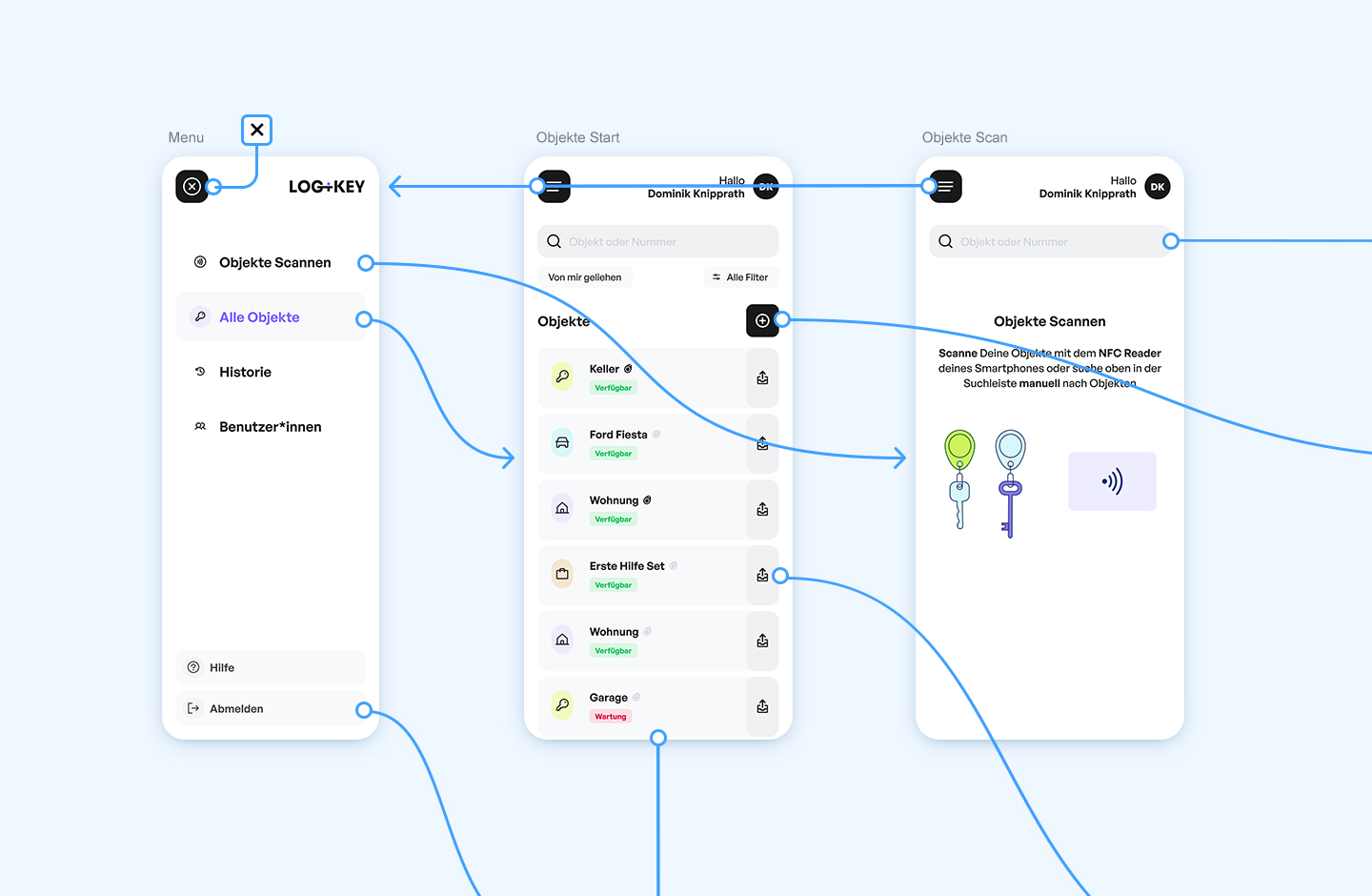 Wie gestaltet man eine Schlüssel­management App?
